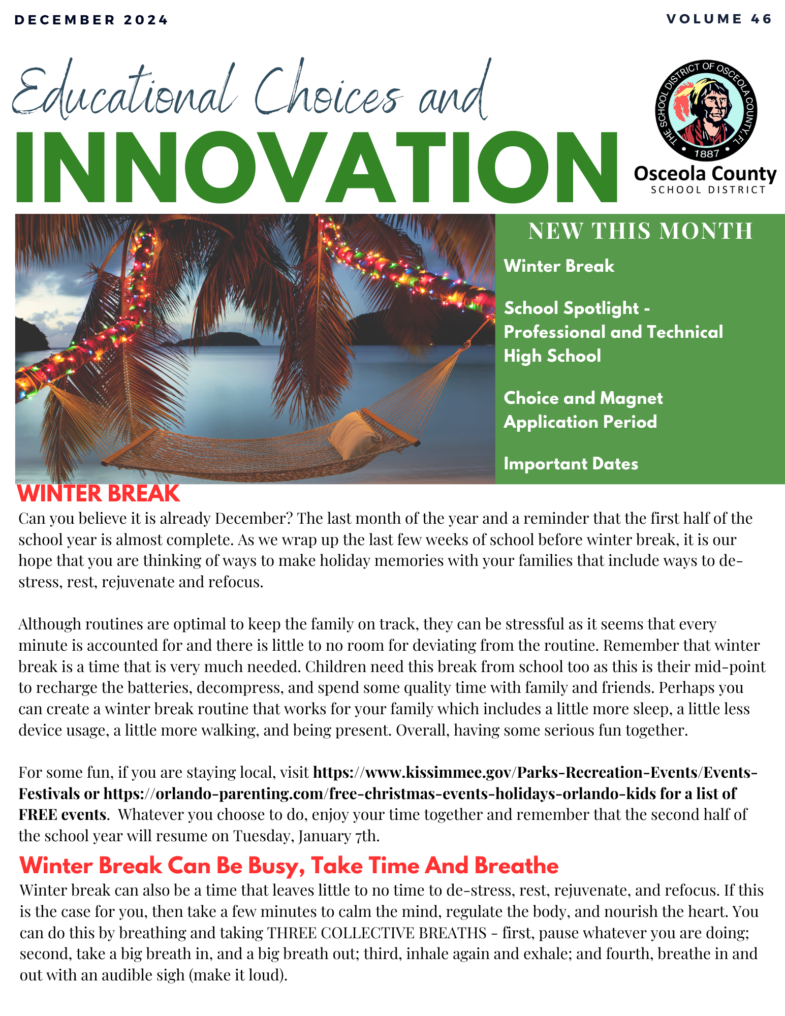 DEC NEWSLETTER PG 1